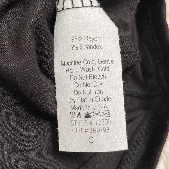 🎉HP🎉 Jenny Boston V-Neck 3/4 Sleeve Dolman Top 💗 Black - Picture 12 of 12